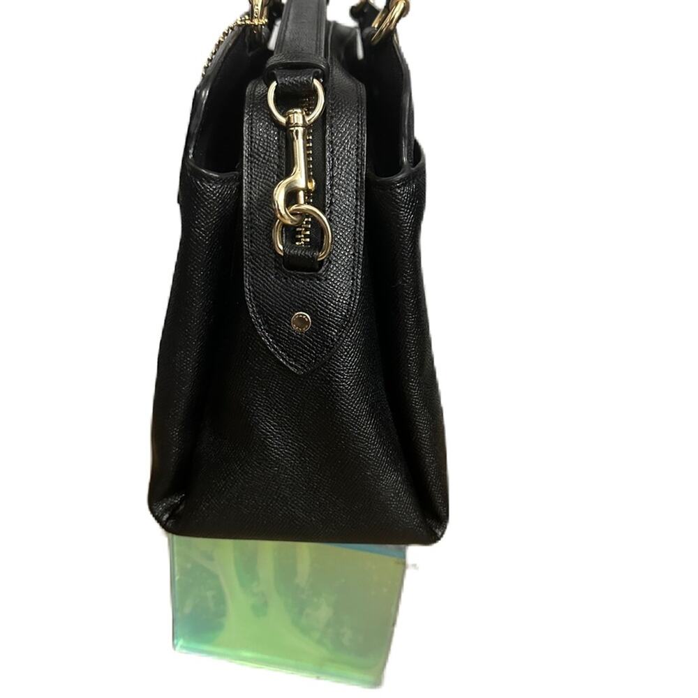 Coach Lillie Black Carryall Satchel Bag - Picture 6 of 15